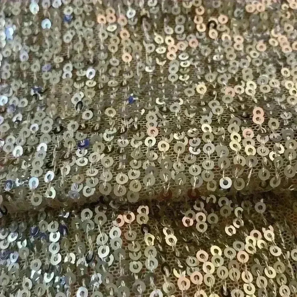 ***NWT**** SILVER SEQUIN SPARKLY PARTY MINI DRESS SIZE M - Picture 10 of 10